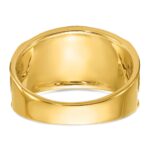 IBGoodman 14k Two-tone Men's Polished and Textured 32nd Degree Scottish Rite Masonic Ring Mounting - Image 5