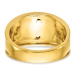 IBGoodman 14k Two-tone Men's Polished and Textured 32nd Degree Scottish Rite Masonic Ring Mounting - Image 5