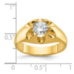 IBGoodman 14k 1 carat Lab Grown Diamond VS/SI+ G+ Complete Men's Ring - Image 8