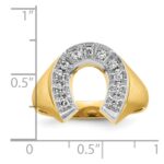 10k Two-Tone Fancy Ring Mounting - Image 3