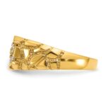 10k IBGoodman Men's Cluster Diamond Nugget Complete Ring - Image 3