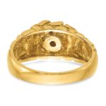 14k IBGoodman Men's Cluster Diamond Nugget Ring Mounting - Image 7