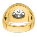 IBGoodman 14k Two-Tone 1 3/8 carat Lab Grown Diamond VS/SI+ G+ Complete Men's Cluster Ring - Image 5