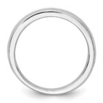IBGoodman 14k White Gold Polished Nine Stone Men's Ring Mounting - Image 2