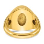 14k Two-tone IBGoodman Men's Gemstone Ring Mounting - Image 7