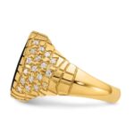 14k IBGoodman Men's Onyx and Diamond Nugget Ring Mounting - Image 5