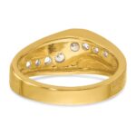14k IBGoodman Men's Polished and Satin Ring Mounting - Image 7