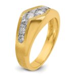 14k IBGoodman Men's Polished and Satin Ring Mounting - Image 8