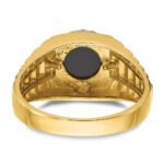 14k Two-tone IBGoodman Men's Onyx and 1/5 carat Diamond Complete Ring - Image 7