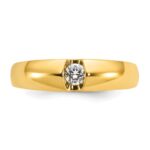 14k IBGoodman Men's 1/5 carat Diamond Complete Ring - Image 6