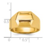 14k IBGoodman Men's Polished Diamond Ring Mounting - Image 3
