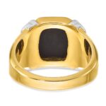 14k Two-tone IBGoodman Men's Onyx Ring Mounting - Image 7