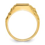 14k IBGoodman 13x9mm Men's Signet Ring - Image 2