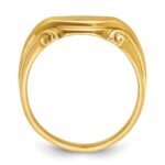 14k IBGoodman 12x10mm Men's Signet Ring - Image 2