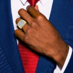 IBGoodman 10k Two-tone Men's Polished and Satin 1 5/8 Carat A Quality Diamond Cluster Ring - Image 4