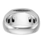 IBGoodman 14k White Gold Men's Polished and Cut-Out Ring Mounting - Image 5