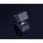 14k White Gold IBGoodman Men's Polished and Satin Diamond Ring Mounting - Image 9