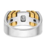 14k Two-tone IBGoodman Men's Diamond Ring Mounting - Image 7
