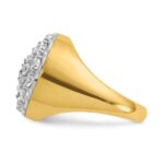 IBGoodman 14k Two-Tone 3 carat Lab Grown Diamond VS/SI+ G+ Complete Men's Cluster Ring - Image 3