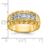 14k IBGoodman Men's Diamond Nugget Ring Mounting - Image 3