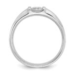 14k White Gold IBGoodman Men's 1/2 carat Diamond Complete Ring - Image 2