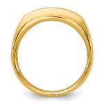 14k IBGoodman Men's Polished and Satin 5-Stone Ring Mounting - Image 2