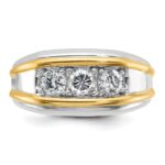 14k Two-tone IBGoodman Men's Diamond Ring Mounting - Image 6