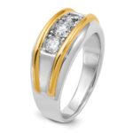 14k Two-tone IBGoodman Men's Diamond Ring Mounting - Image 8