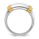 IBGoodman 14k Two-tone 1 carat Lab Grown Diamond VS/SI+ G+ Complete Men's Ring