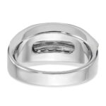 14k Two-tone IBGoodman Men's Polished 2-Row Ring Mounting - Image 7