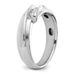 IBGoodman 14k Two-tone 1/6 carat Lab Grown Diamond VS/SI+ G+ Complete Polished Men's Five Stone Ring - Image 6