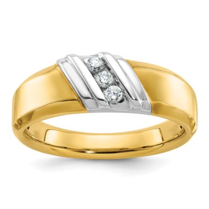 IBGoodman 14k Two-tone Polished Men's Ring Mounting