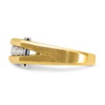 IBGoodman 14k Two-tone Five Stone Polished and Satin Men's Ring Mounting - Image 5