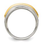 IBGoodman 14k Two-tone Five Stone Polished Men's Ring Mounting - Image 2