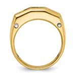 IBGoodman 14k Two-tone Five Stone Polished and Satin Men's Ring Mounting - Image 2