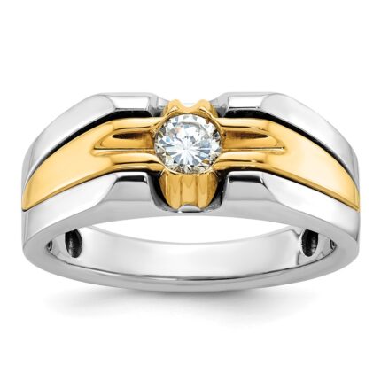14k Two-tone IBGoodman Men's Diamond Ring Mounting