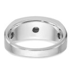 14k White Gold IBGoodman Men's 1/3 carat Diamond Complete Ring - Image 7