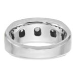 IBGoodman 10k Two-tone Men's Polished 5-Stone 1/2 Carat A Quality Diamond Ring - Image 7
