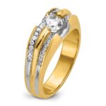14k IBGoodman Men's Polished Ring Mounting - Image 8