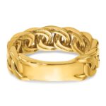 14k IBGoodman Men's Link Design Diamond Ring Mounting - Image 7