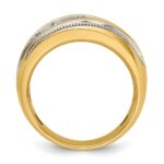 14k IBGoodman Men's Polished and Milgrain Ring Mounting - Image 2