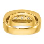 10k IBGoodman Men's Polished and Grooved Ring Mounting - Image 7