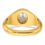 IBGoodman 14k 1 carat Lab Grown Diamond VS/SI+ G+ Oval Complete Men's Ring - Image 5