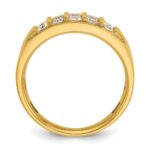 14k IBGoodman Men's Polished 4-Row Ring Mounting - Image 2