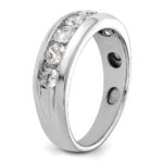 IBGoodman 14k White Gold Men's Polished 1 Carat AA Quality Diamond Ring - Image 8