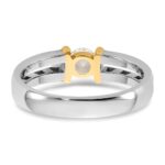 IBGoodman 14k Two-Tone 1/2 carat Lab Grown Diamond VS/SI+ G+ Complete Men's Wedding Band - Image 5