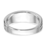 IBGoodman 14k White Gold Center Channel Set and Prong Side Set Men's Ring Mounting - Image 6