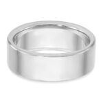 14k White Gold IBGoodman Men's Satin Sapphire/Diamond Ring Mounting - Image 5