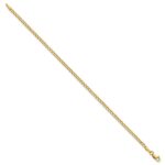 14K 2.5mm Semi-Solid Curb with Lobster Clasp Anklet - Image 2