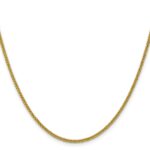 14K 2mm Semi-Solid 3-Wire Wheat with Lobster Clasp Chain - Image 2